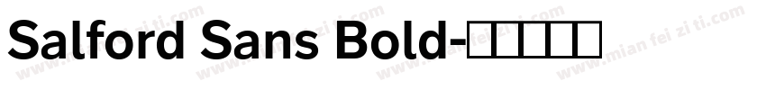 Salford Sans Bold字体转换